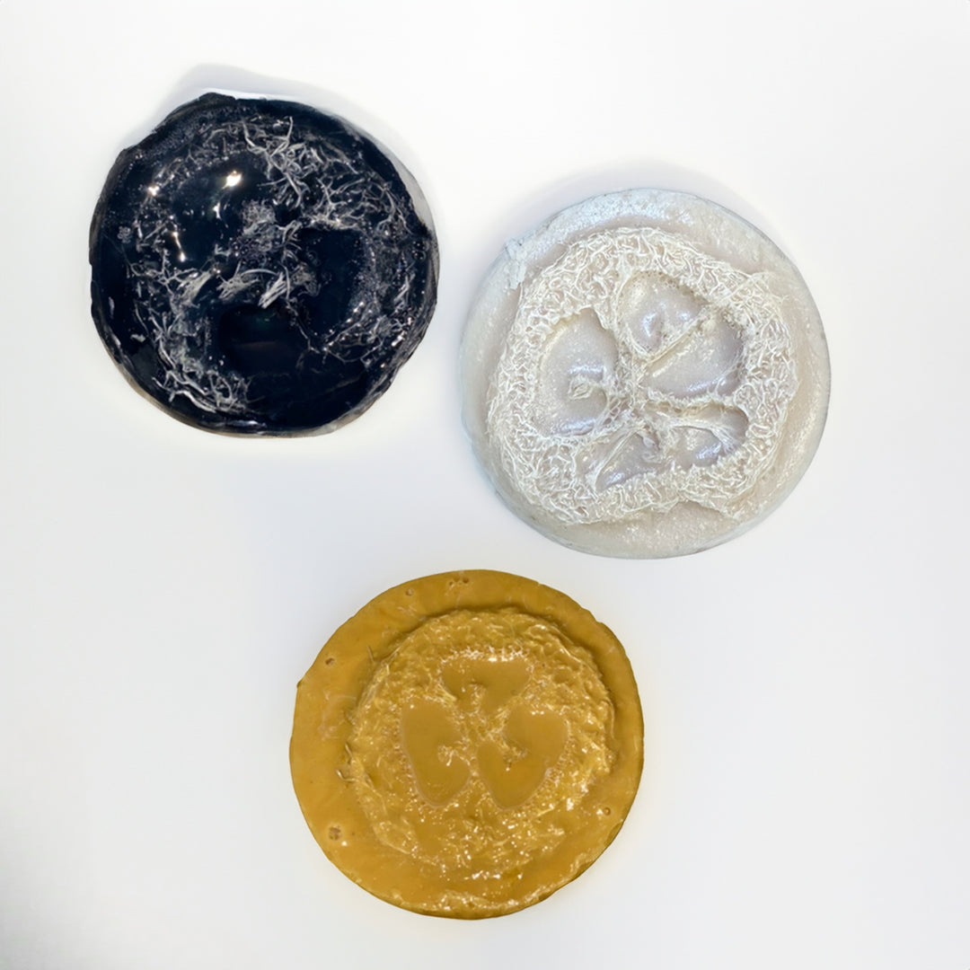 Loofah Exfoliating Shea Butter Bar Soaps | Lulu's Holistics