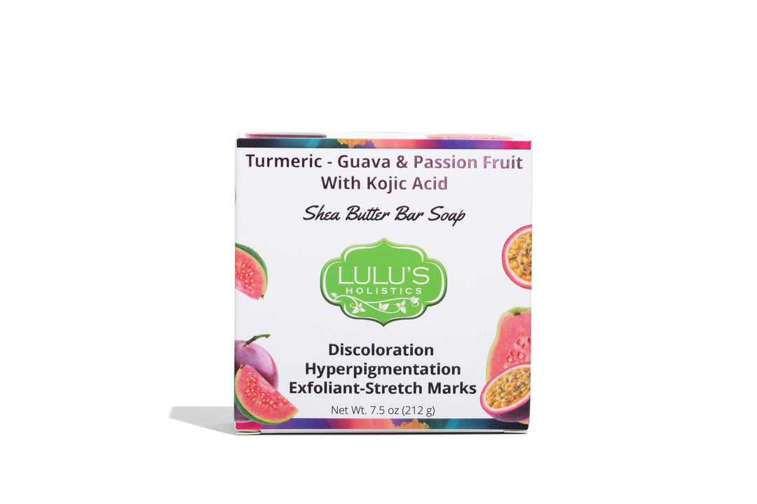 Turmeric Guava & Passion Fruit With Kojic Acid Shea Butter Soap | Lulu's Holistics