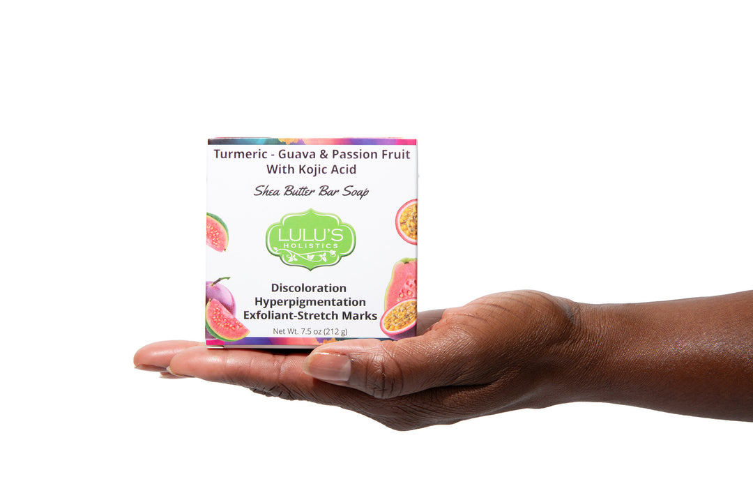 Turmeric Guava & Passion Fruit With Kojic Acid Shea Butter Soap | Lulu's Holistics