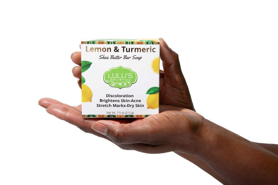 Lemon & Turmeric Shea Butter Bar Soap for Radiant, Refreshed, and Even-Toned Skin | Lulu's Holistics