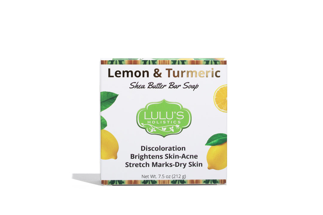 Lemon & Turmeric Shea Butter Bar Soap for Radiant, Refreshed, and Even-Toned Skin | Lulu's Holistics