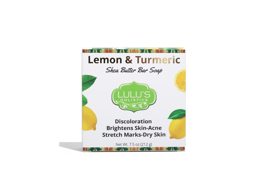 Lemon & Turmeric Shea Butter Bar Soap for Radiant, Refreshed, and Even-Toned Skin | Lulu's Holistics