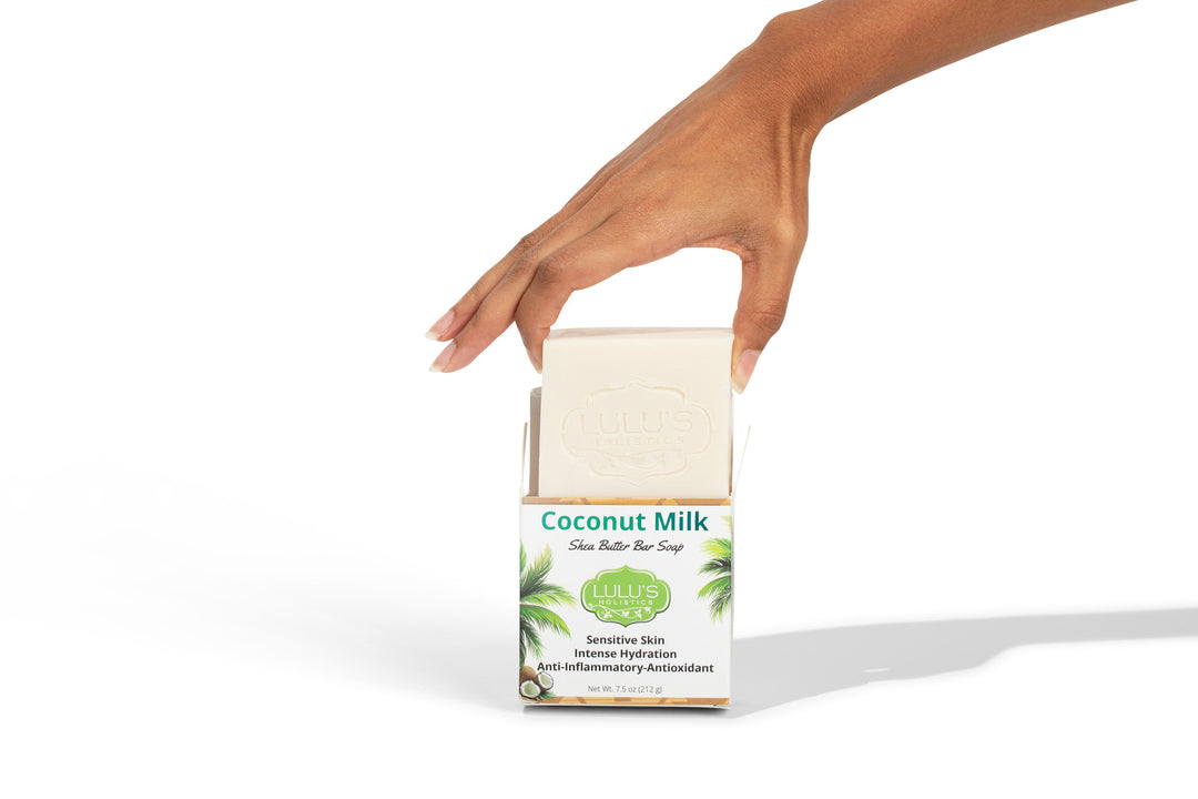Coconut Shea Butter Bar Soap - Lulu's Holistics