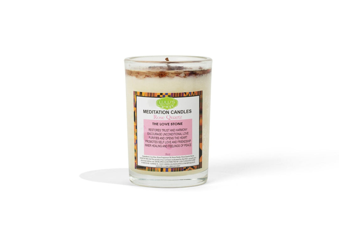 Rose Quarts Candle | Lulu's Holistics