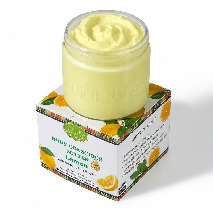 Lemon Turmeric Whipped Body Butter – Uneven Looking Skin