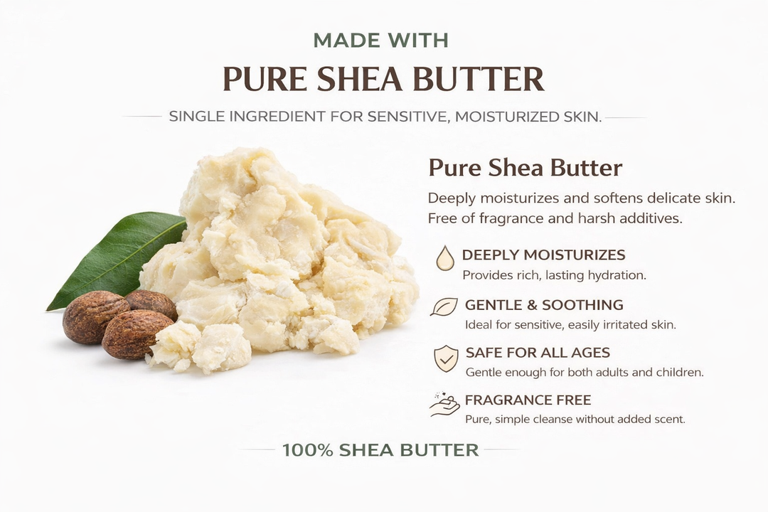Reine Sheabutter-Seife – parfümfrei, sanft & feuchtigkeitsspendend