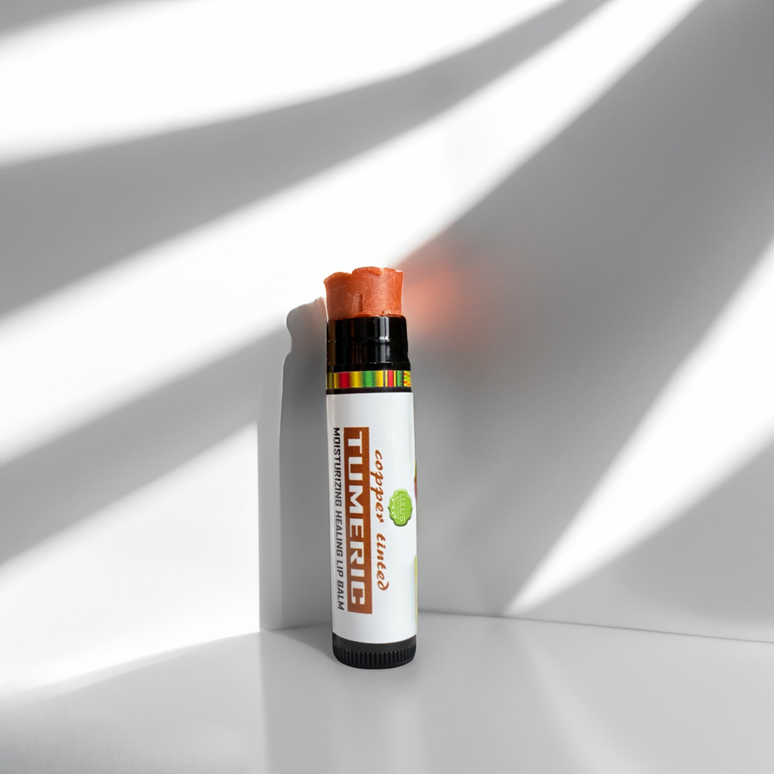 Kurkuma aufhellendes Lippenbalsam-Set – für dunkle, trockene Lippen (Natur, Kupfer, Himbeere)