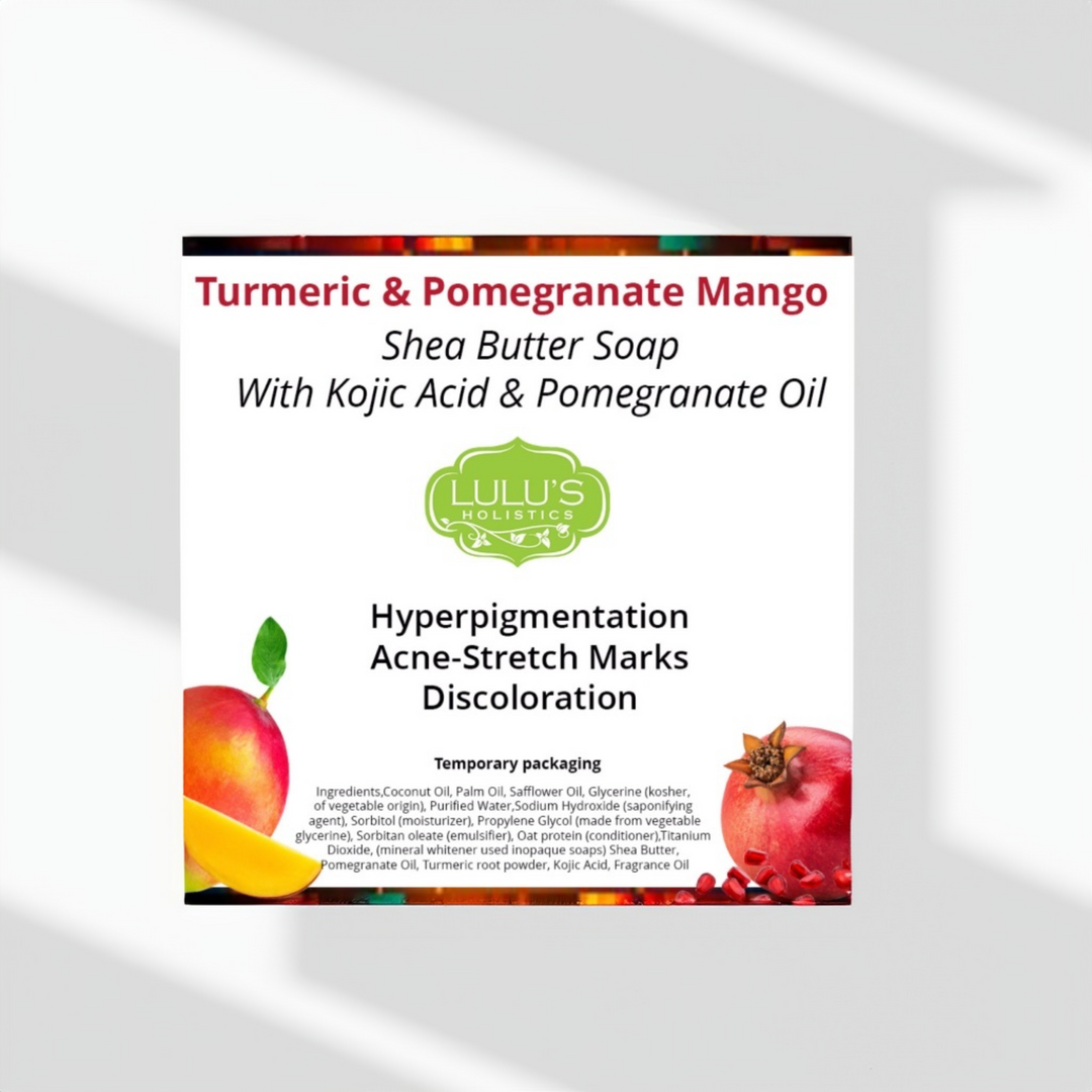 Turmeric Pomegranate Mango & Kojic Acid Shea Butter Soap