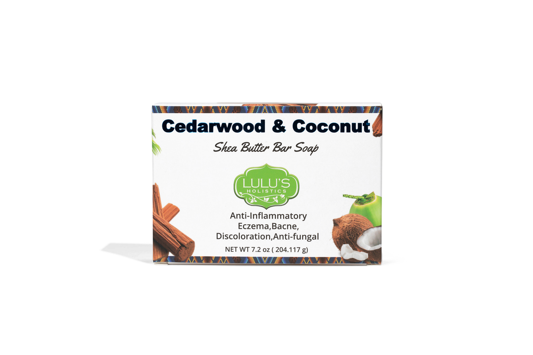 Cedarwood Coconut Shea Butter Soap Bar – Nourishing, Hydrating Body Cleanser