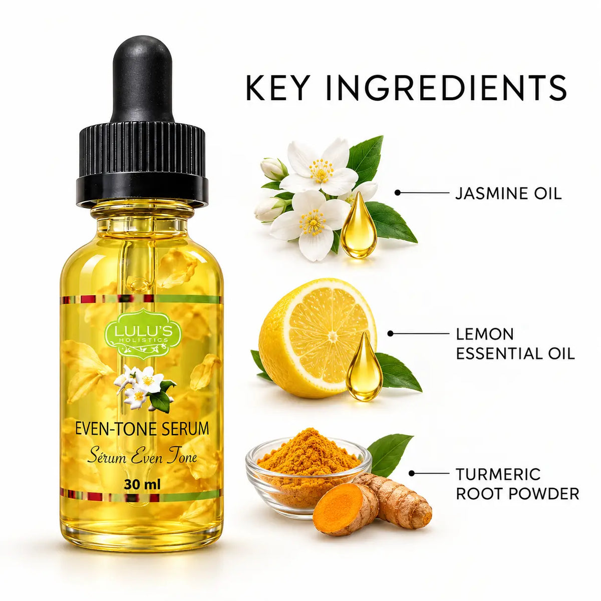 Even-Tone Serum – Aufhellendes Kurkuma- & Argan-Gesichtsöl