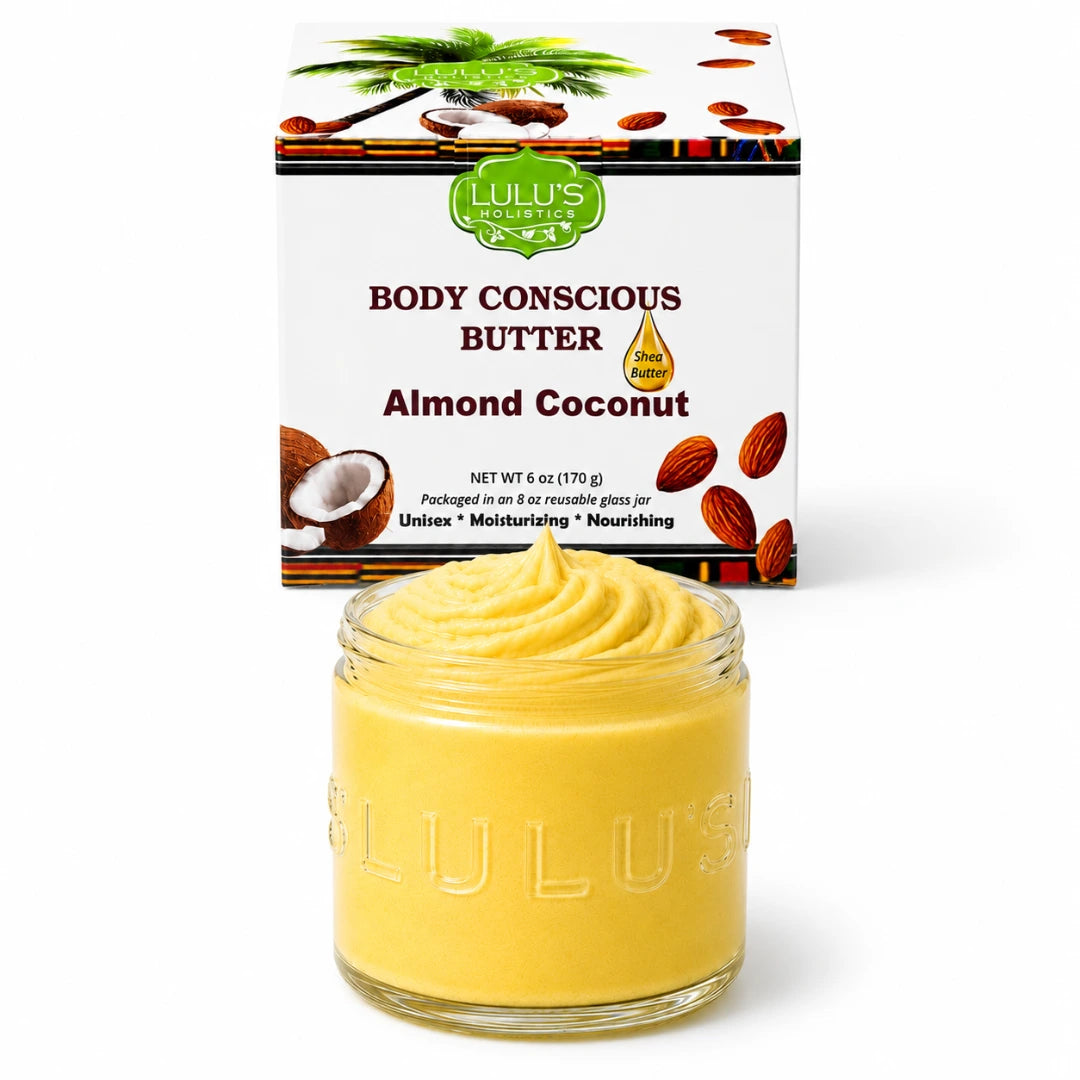 Original Mandel Kokosnuss Geschlagene Körperbutter – Tiefenwirksame Feuchtigkeit & Hautkomfort