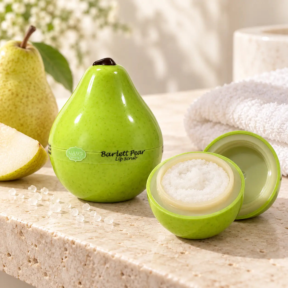 Lippenpeeling Birne Sheabutter