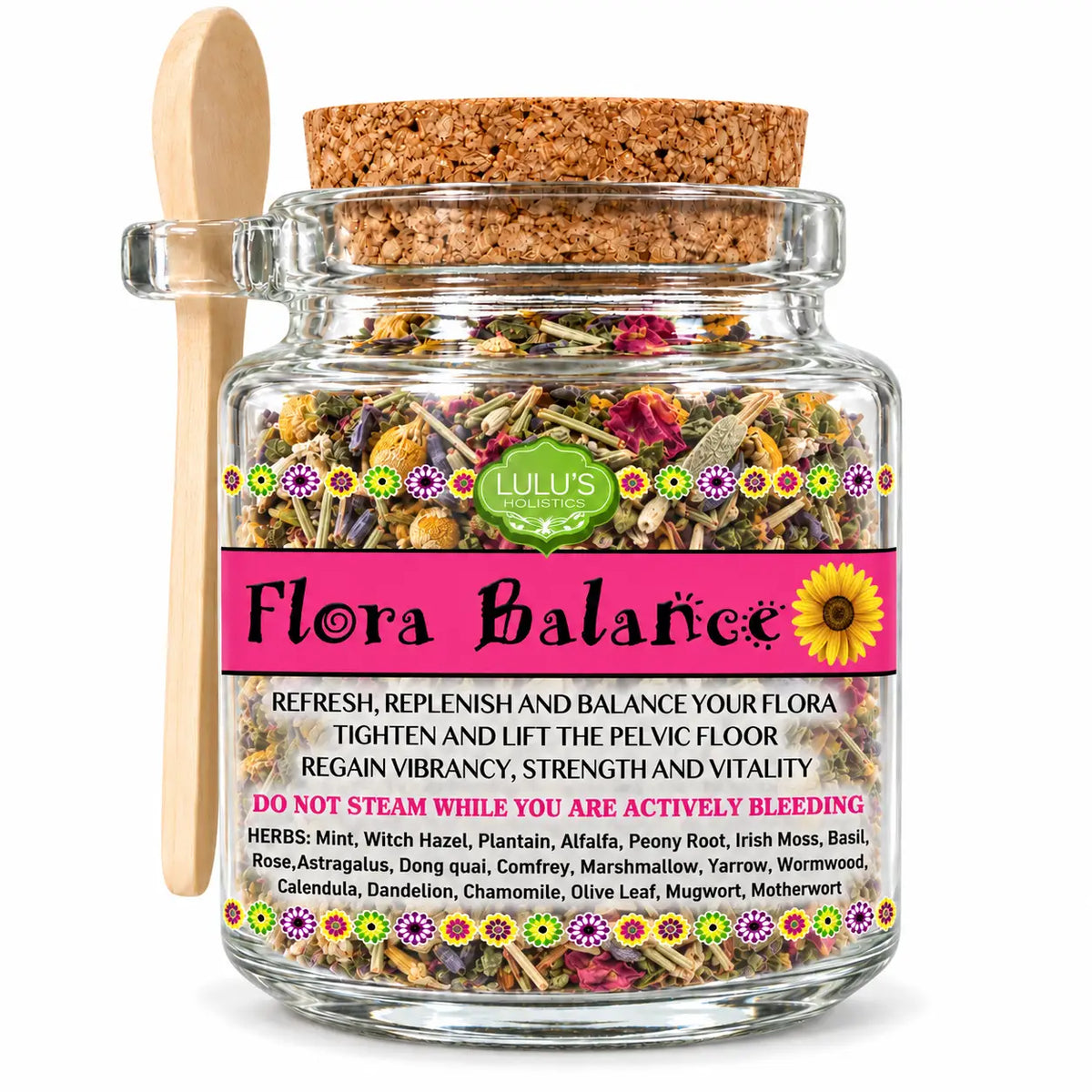 Lulu's Holistics Flora Balance Loose-Leaf Body Cleansing Herbal Infusion (8oz)
