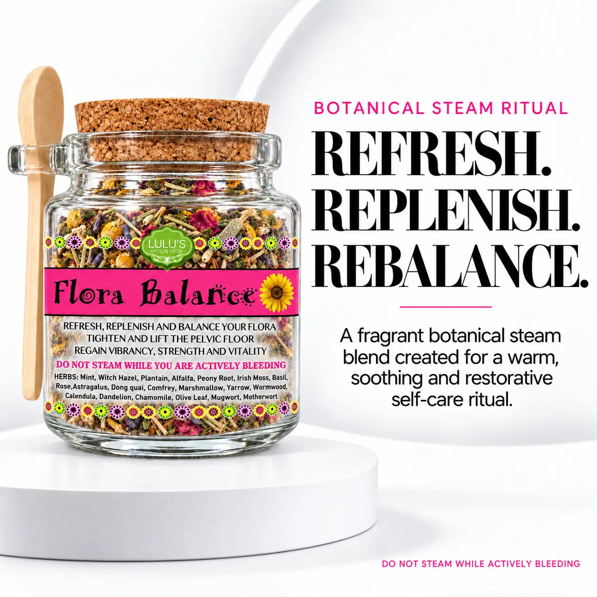 Lulu's Holistics Flora Balance Loose-Leaf Body Cleansing Herbal Infusion (8oz)