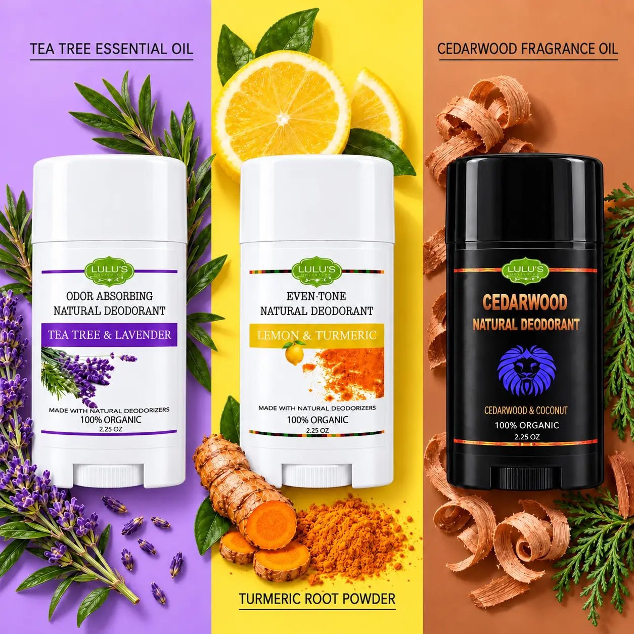 Achselpflege Deodorant Duo – Zitrone Kurkuma & Teebaum