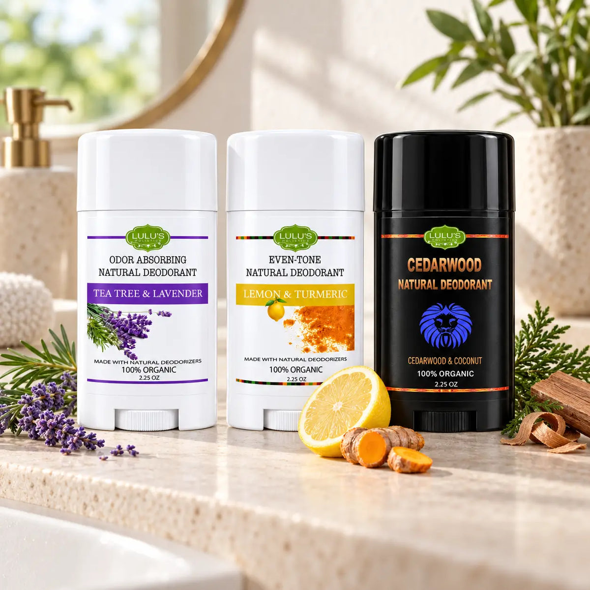 Achselpflege Deodorant Duo – Zitrone Kurkuma & Teebaum