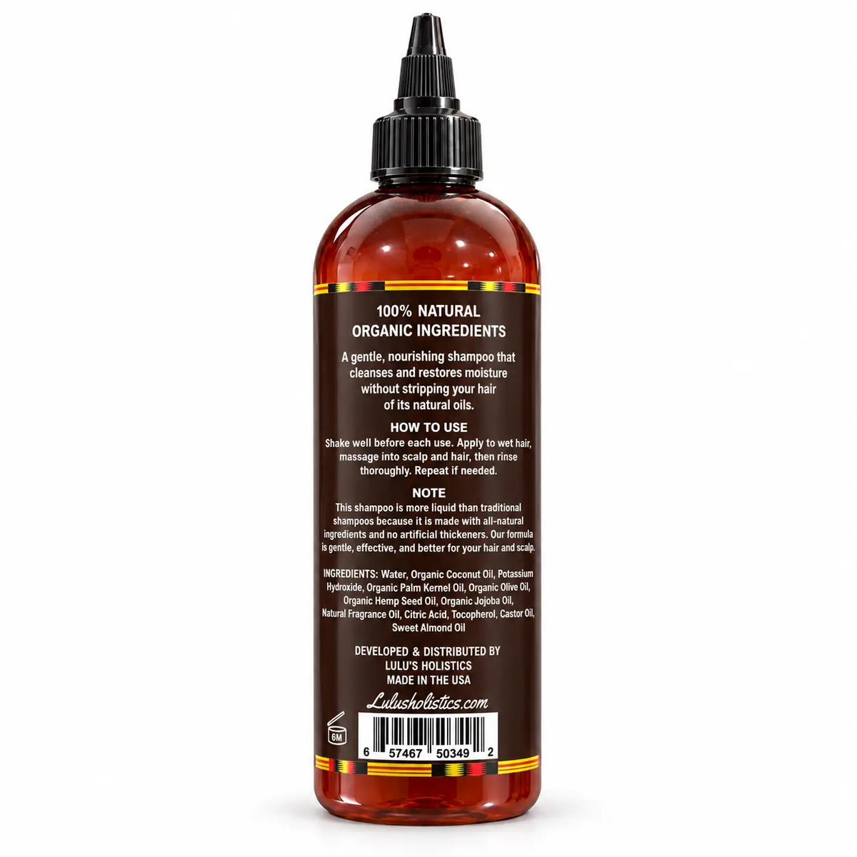 Lulu's Holistics Vital Castor & Hemp Growth & Thickening Shampoo (16oz)