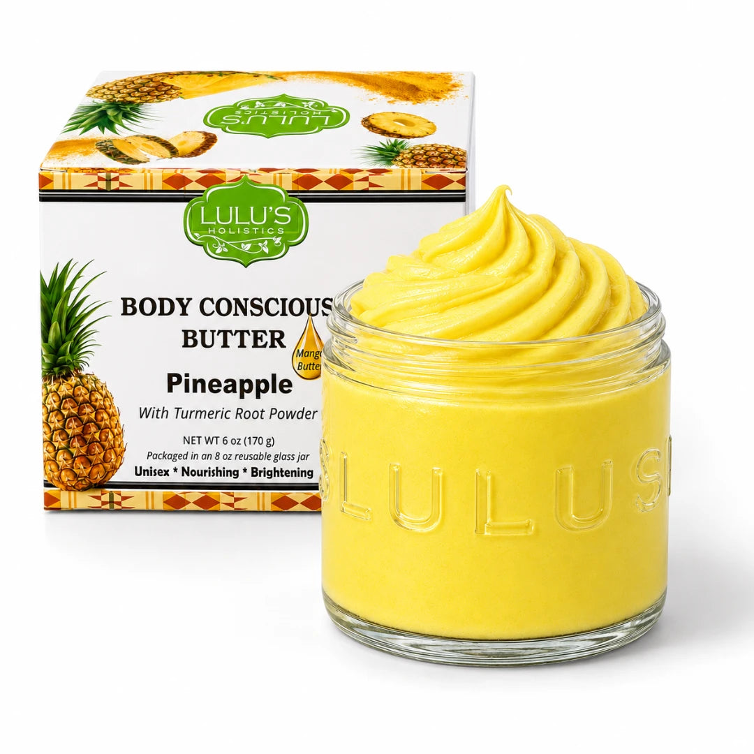 Ananas-Kurkuma-Mangobutter – Nicht fettend, goldener Glanz