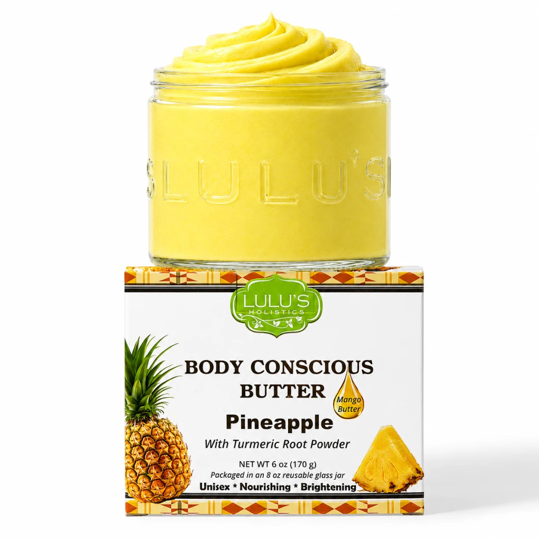 Ananas-Kurkuma-Mangobutter – Nicht fettend, goldener Glanz