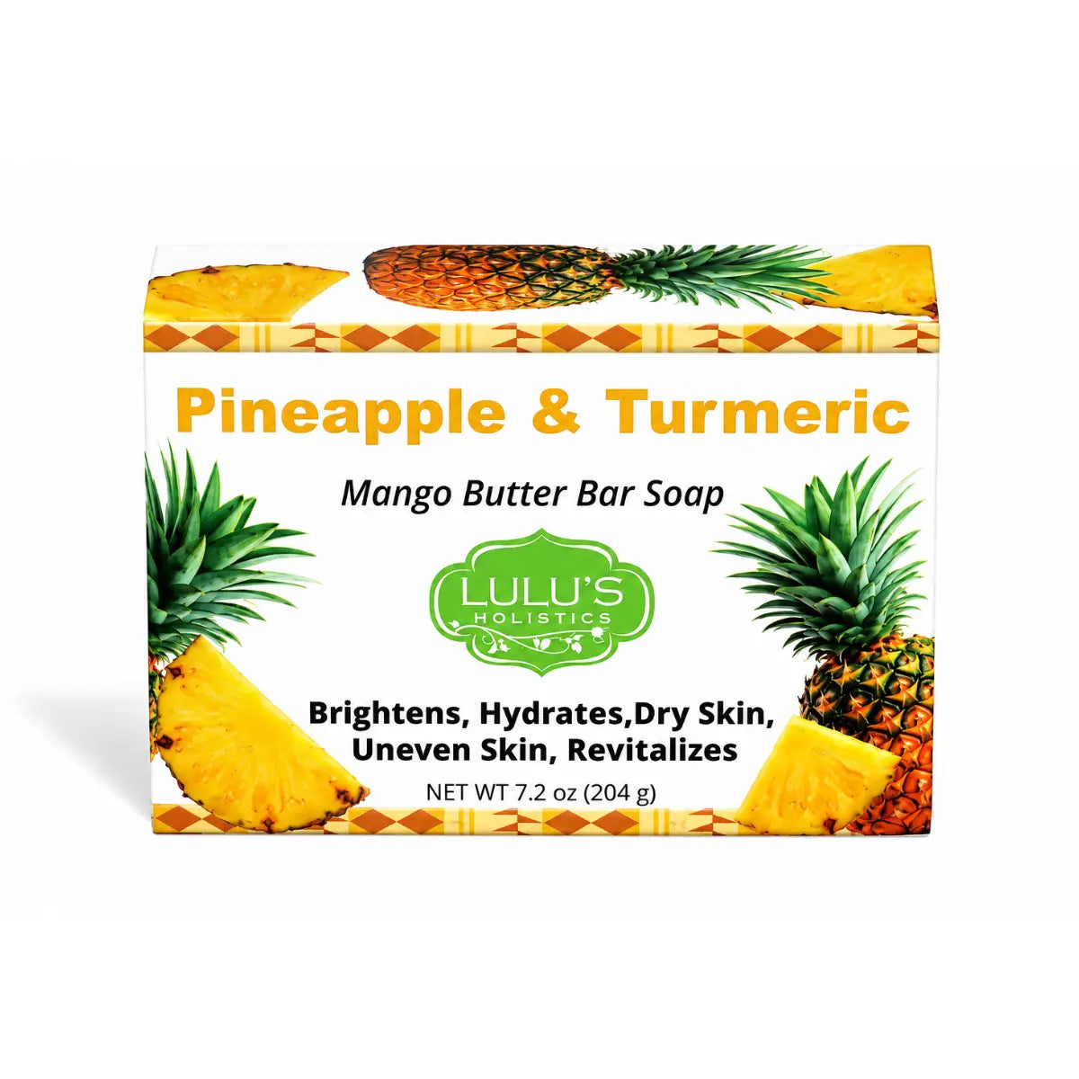 Ananas-Kurkuma-Mangobutter-Seifenstück – Aufhellende Reinigung