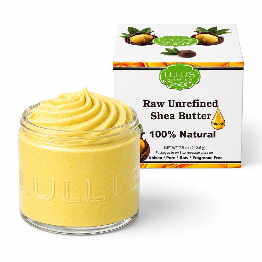 100% reine, unraffinierte gelbe afrikanische Sheabutter – Pure, natürliche Feuchtigkeit
