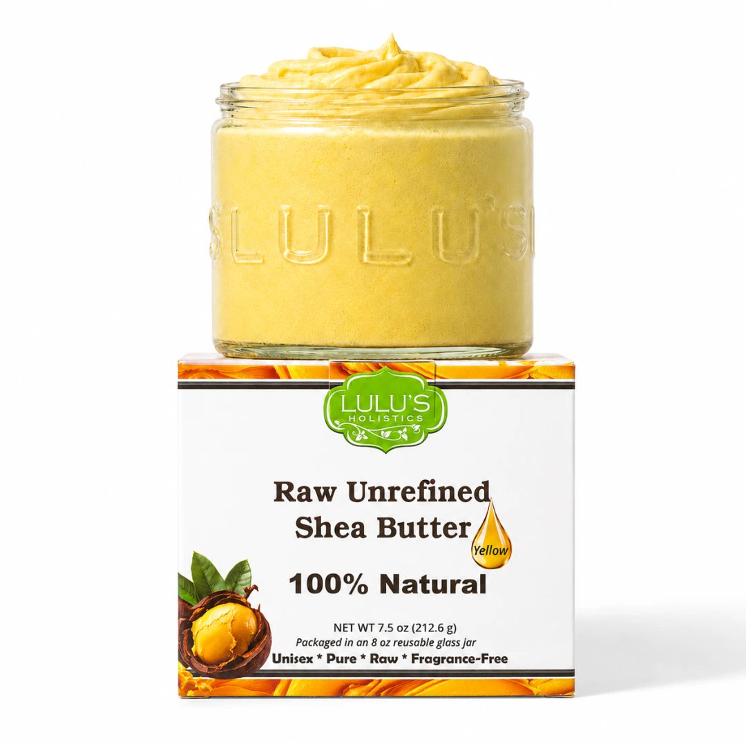 100% reine, unraffinierte gelbe afrikanische Sheabutter – Pure, natürliche Feuchtigkeit
