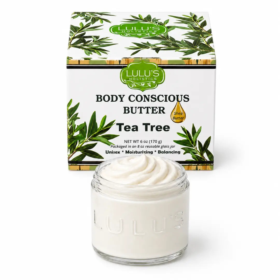 Teebaum Peeling-Körperbutter – Klärende Feuchtigkeit & Zarte Haut