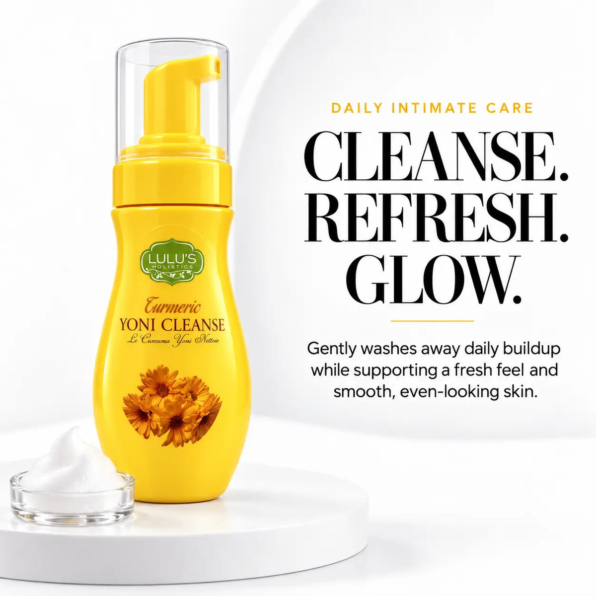 Turmeric Yoni Foaming Cleanse – Brightening Botanical Wash