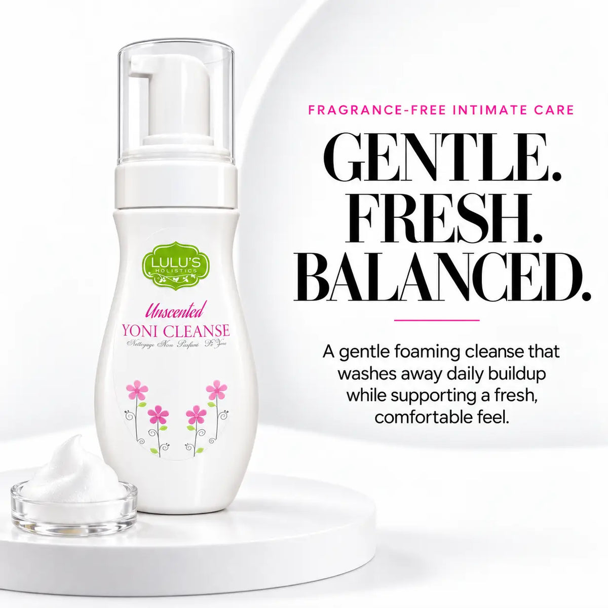 Lulu's Holistics Fragrance-Free Bikini Line Gentle Foaming Cleanse (8oz)
