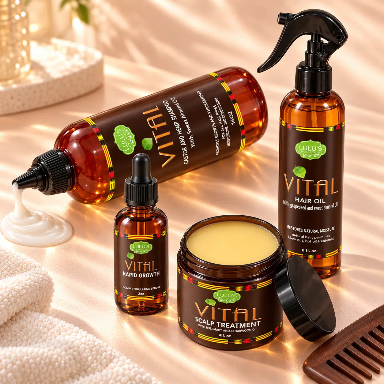 Vital Hair Combo – Set für Haarwachstum, -stärke und Kopfhautpflege