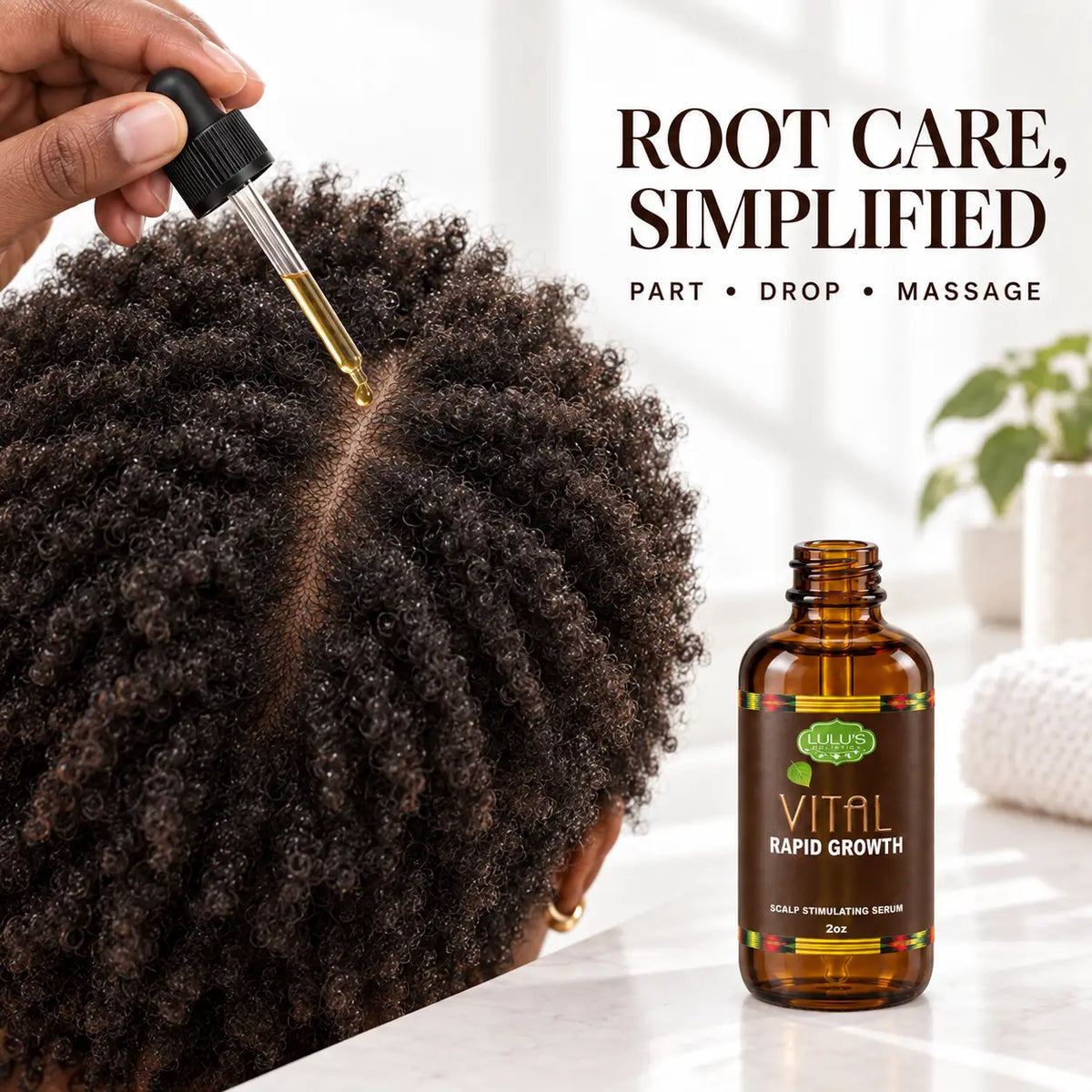 Vital Rapid Growth – Kräftigendes Serum für dünner werdendes Haar und Dreadlocks
