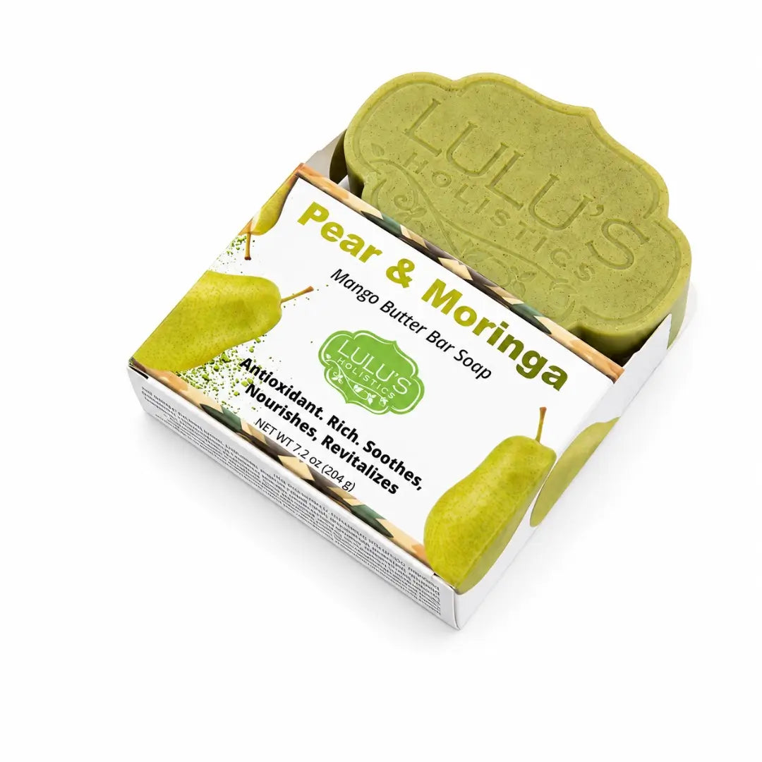 Birne & Moringa Mangobutter-Riegel-Seife – Nährende Reinigung