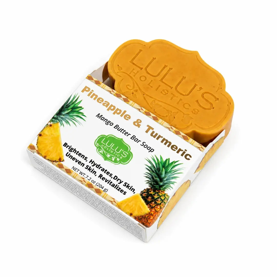 Ananas-Kurkuma-Mangobutter-Seifenstück – Aufhellende Reinigung