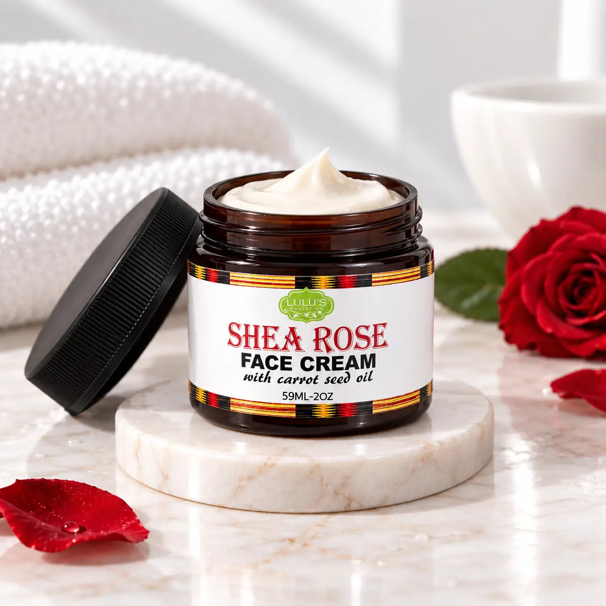 Rosen- & Karottensamen Gesichtscreme – Nährende Aufhellende Creme