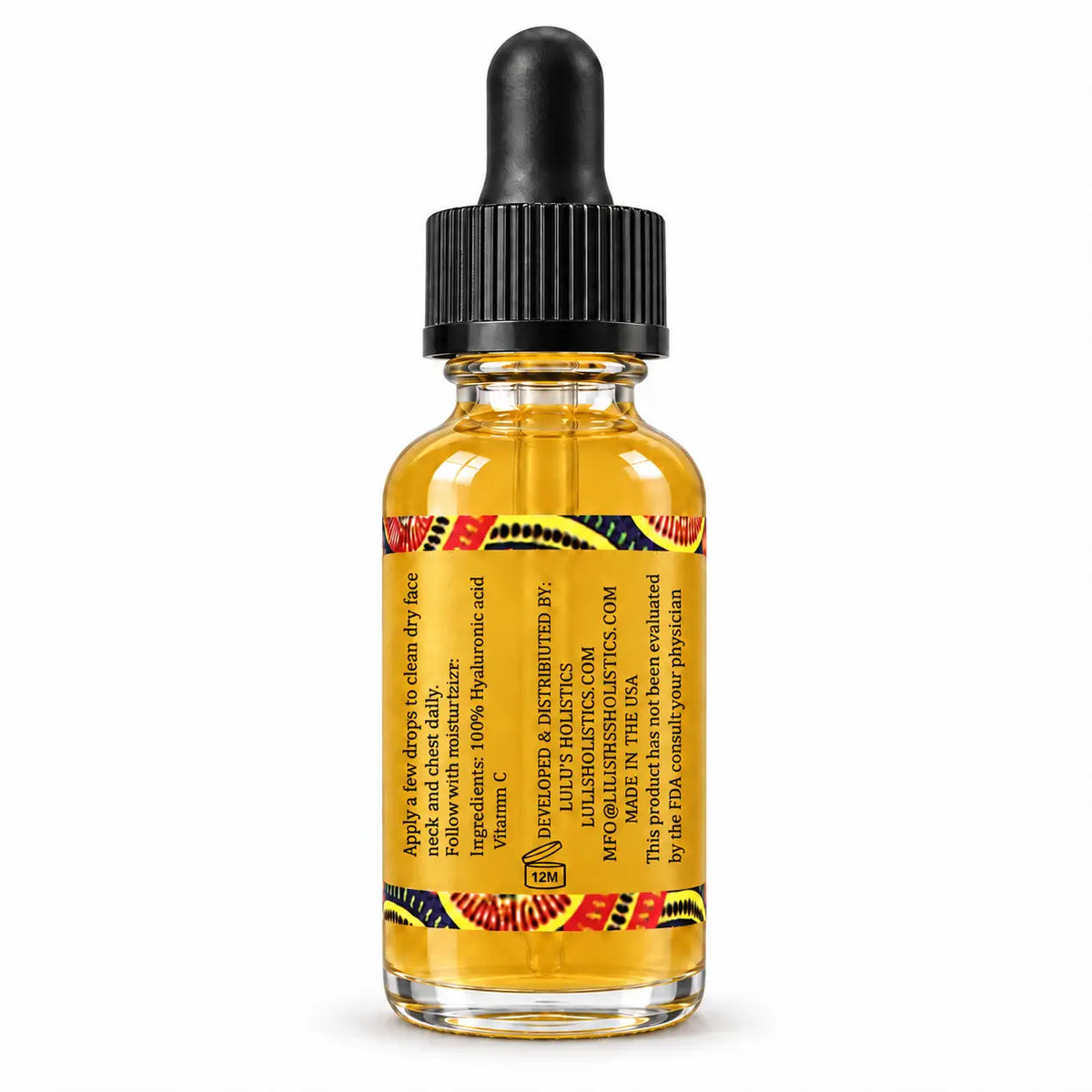 Lulu's Holistics Vitamin C & Turmeric Hyaluronic Acid Brightening Radiance Serum (30ml)