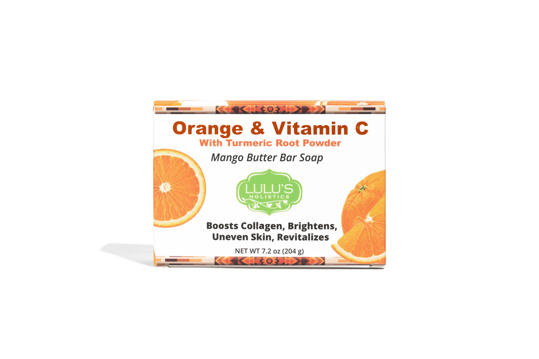 Orange Vitamin C Turmeric Mango Butter Bar Soap – Hydrating Cleanser for Smooth, Bright, Even-Looking Skin