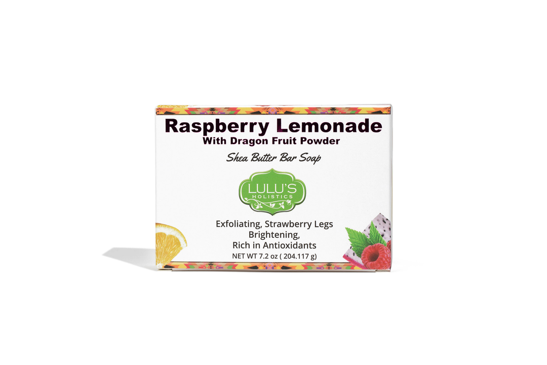 Raspberry Lemonade Shea Butter Bar Soap with Dragon Fruit Powder – Smooth & Even Skin