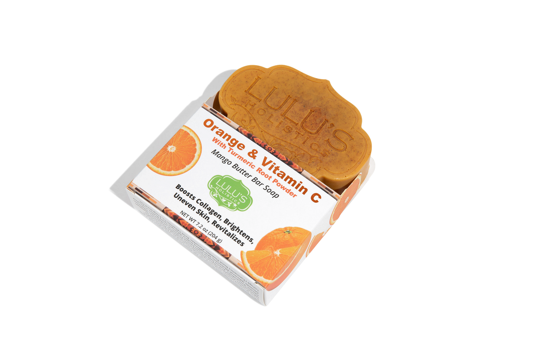 Orange Vitamin C Turmeric Mango Butter Bar Soap – Hydrating Cleanser for Smooth, Bright, Even-Looking Skin