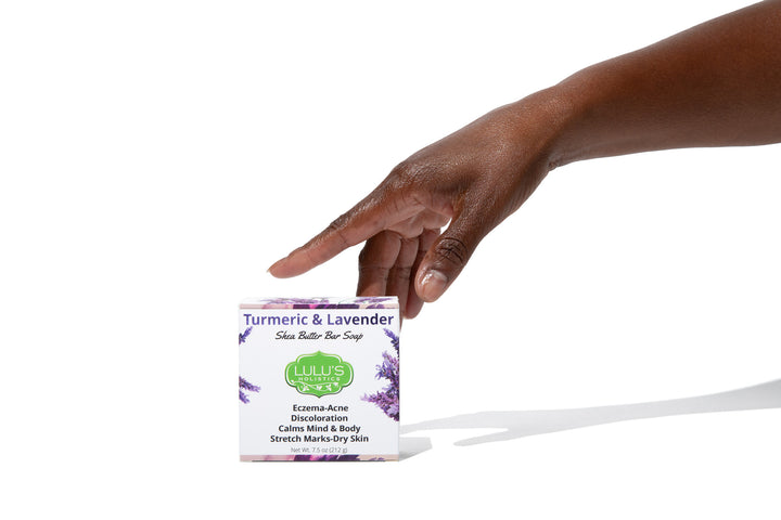 Turmeric & Lavender Shea Butter Bar Soap for Calmer, Clearer, and Protected Skin | Lulu's Holistics
